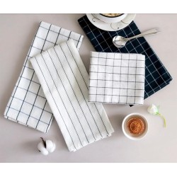 Black and white kitchen tea towels